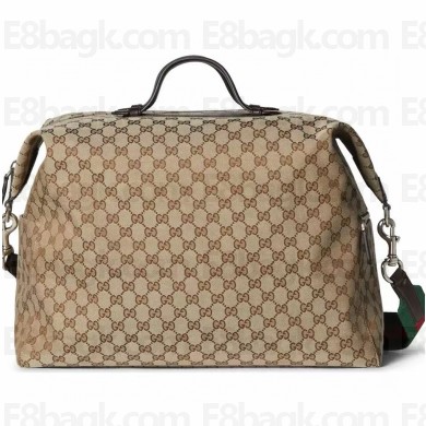 Gucci GG canvas medium duffle bag 821668 Beige and dark brown GG canvas 2025