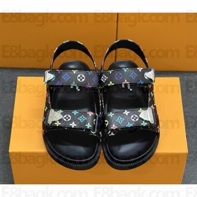 Louis Vuitton 1AHNWU LV Sunset Comfort Sandal Multicolored Monogram coated canvas 02 2025