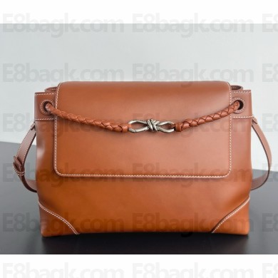 Bottega Veneta medium Andiamo Messenger bag in silky calf leather brown 2025 
