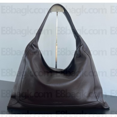 Bottega Veneta Large Hop Shoulder bag in silky calf leather Madder brown 2025 