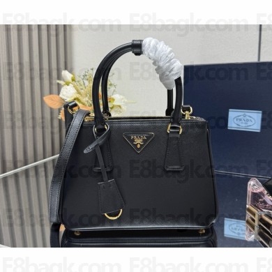 Small Prada Galleria Saffiano leather bag 1BA869 black 2025