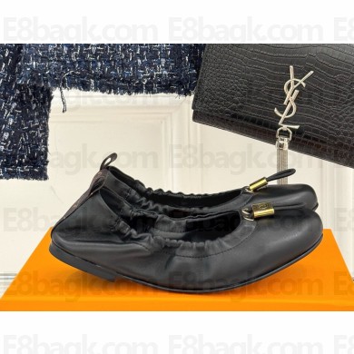 Louis Vuitton 1AIBPN Nolita Flat Ballerina Black Lambskin 2025 