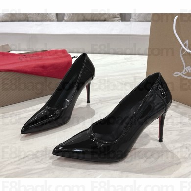 Christian Louboutin heel 8.5cm pumps patent leather black 2025