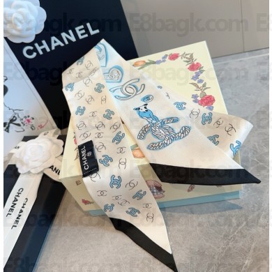 Chanel 120 x 6cm Slim Bandeau Silk Twill 052104 2025
