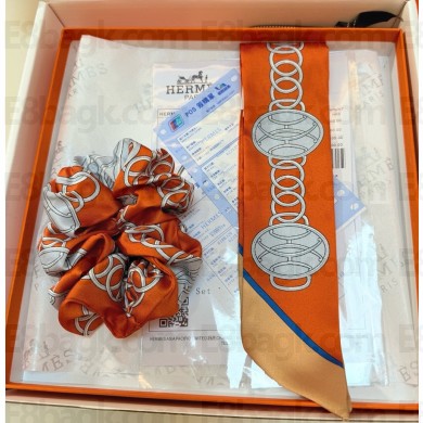 Hermes Twilly Silk Scarf 5x86cm 052105 2025