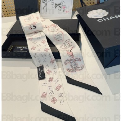 Chanel 120 x 6cm Slim Bandeau Silk Twill 052105 2025