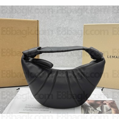 Lemaire FORTUNE CROISSANT small BAG SOFT NAPPA LEATHER dark brown 2025