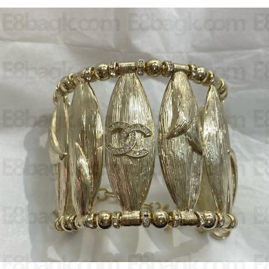 Chanel Cuff Metal & Diamantés ABF852 Gold & Crystal 2025