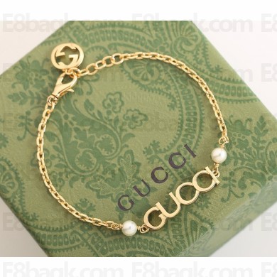 'GUCCI' letter bracelet 776777 Gold-toned metal 2025