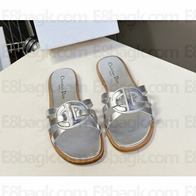 Dior D-Club Slide silver Calfskin 2025