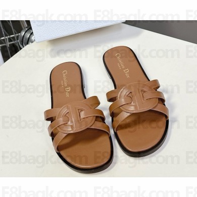 Dior D-Club Slide Camel Calfskin 2025