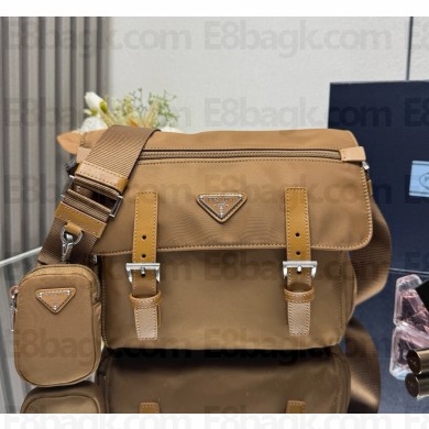 Prada Re-Nylon shoulder bag 1BD953 Brandy 2025