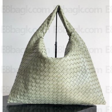 Bottega Veneta Large Hop Shoulder bag with Intrecciato craftsmanship in calf leather Travertine 2025