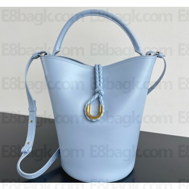 Bottega Veneta Liberta Bucket Top handle bucket bag in smooth calf leather Lunar 2025