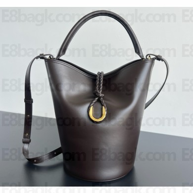 Bottega Veneta Liberta Bucket Top handle bucket bag in smooth calf leather Fondant 2025
