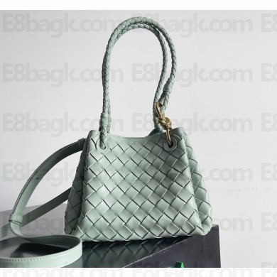 Bottega Veneta Small Parachute Shoulder bag in supple Intrecciato leather greyish-green 2025