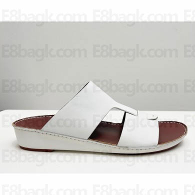 Loro Piana Buckle Sandal Ox Leather White 2025