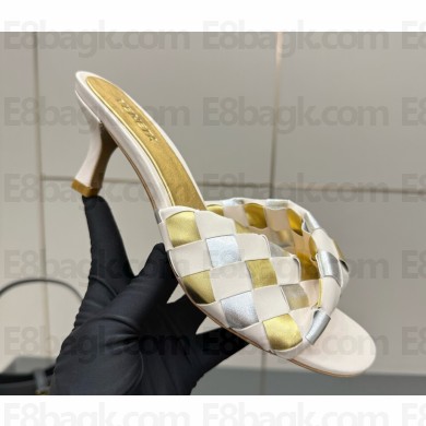 Bottega Veneta Blink Mule with a folded detail in Intrecciato leather 052906 heel 6.5cm 2025 
