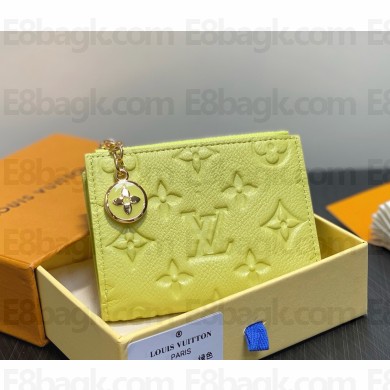 Louis Vuitton M14654 Lisa Wallet green Embossed grained cowhide leather 2025