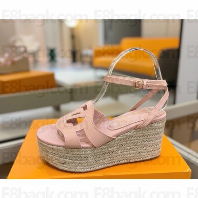 Louis Vuitton 1ACI5Y LV Isola Wedge Sandal pink Mini Epi calf leather heel 9cm platform 6cm 02 2025