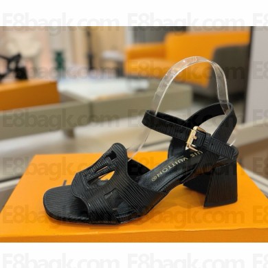 Louis Vuitton 1AGYXQ LV Isola Sandal black heel 5.5cm 2025