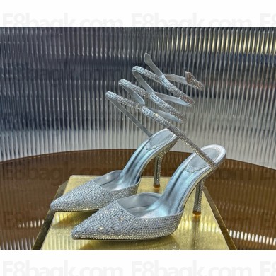 Rene Caovilla Cleo Anthracite Pump With Crystals 100 silver 2025