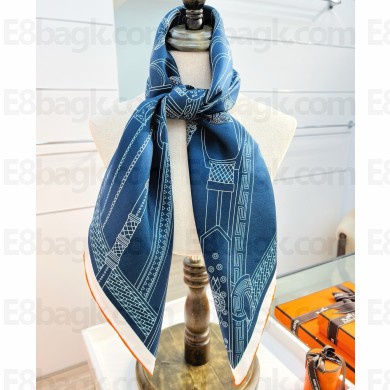 Hermes silk scarf 90x90cm 060523 2025 (TOP QUALITY)