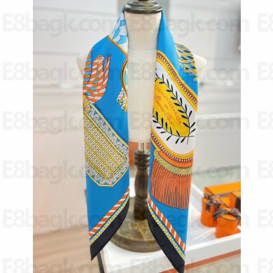 Hermes silk scarf 90x90cm 060542 2025 (TOP QUALITY)