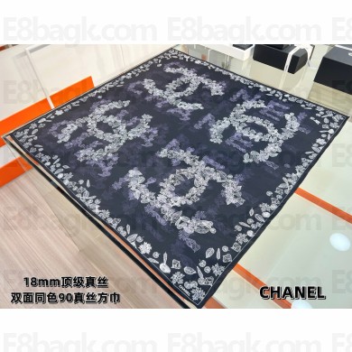 Chanel silk scarf 90x90cm 060916 2025 (TOP QUALITY)