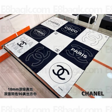 Chanel silk scarf 90x90cm 060901 2025 (TOP QUALITY)