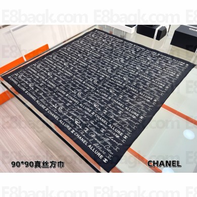 Chanel silk scarf 90x90cm 060926 2025 (TOP QUALITY)