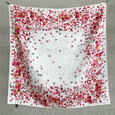 Chanel silk scarf 88.5x88.5cm 060904 2025 (TOP QUALITY)