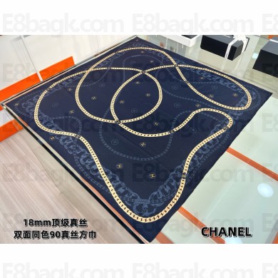 Chanel silk scarf 90x90cm AAB006 02 2025 (TOP QUALITY)