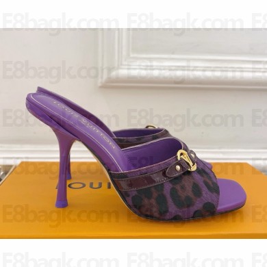 Louis Vuitton 1AIEYB 6AM Mule purple Hairy calf leather heel 5cm / 10cm 2025