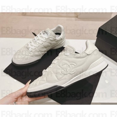 Chanel sneaker Shiny Calfskin, Calfskin & Suede Calfskin G45839 white 2025
