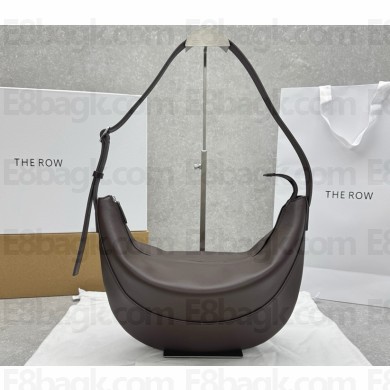 The Row Jouve Bag in Leather Brunette 2025