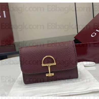 Gucci Softbit card case 828148 Gucci Rosso Ancora red grainy leather 2025