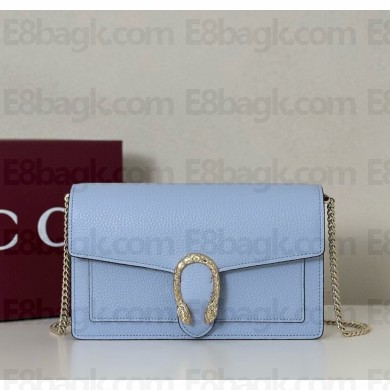 Gucci Dionysus wallet on chain 837373 Light blue grainy leather 2025
