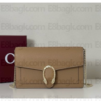 Gucci Dionysus wallet on chain 837373 Beige grainy leather 2025