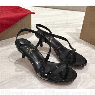 Christian Louboutin heel 5.5cm patent leather black 2025