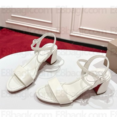 Christian Louboutin Miss Jane Sandal 55 mm Nappa leather white 2025 