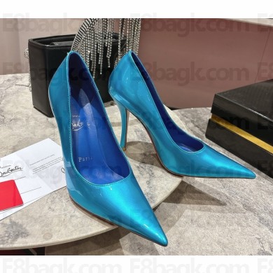 Christian Louboutin Miss Z 100 mm Laminated calf leather Acqua 2025