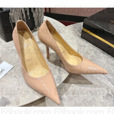 Christian Louboutin Miss Z 100 mm patent calf leather beige 2025