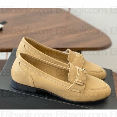 Chanel Mocassins calfskin beige 2025