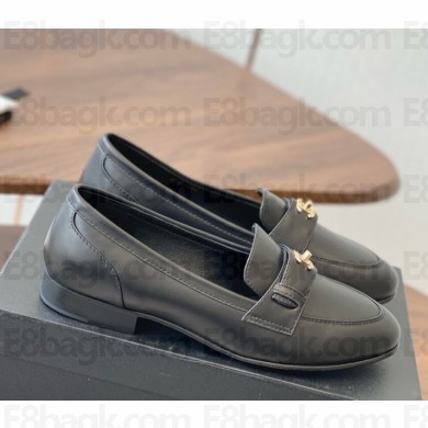 Chanel Mocassins calfskin black 2025