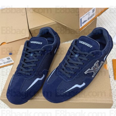 Louis Vuitton women/men 1AHU62 LV Rally Sneaker Navy Blue 2025 