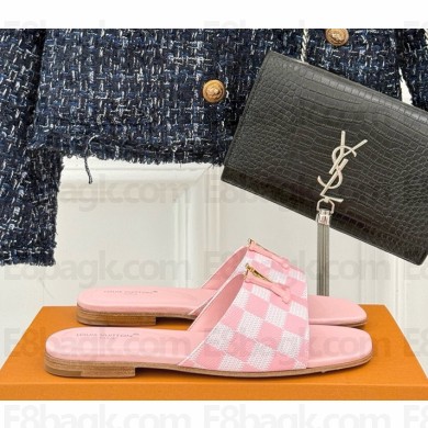 Louis Vuitton LV flat mule pink leather 2025
