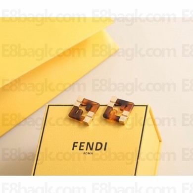 Fendi  Forever earrings  Brown plexiglass earrings brown 06 2025