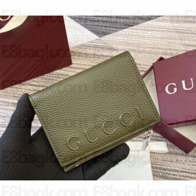 Gucci GG Marmont wallet 835076 green leather 2025