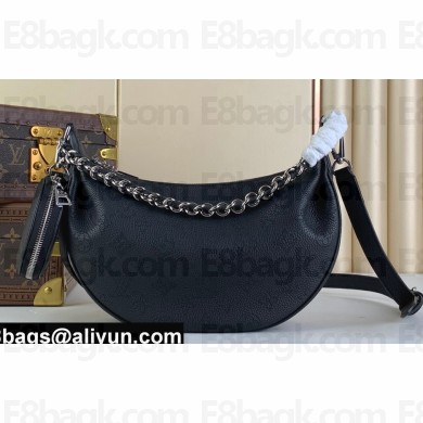 Louis Vuitton Perforated Mahina calfskin Baia PM Bag M22819 Black 2023